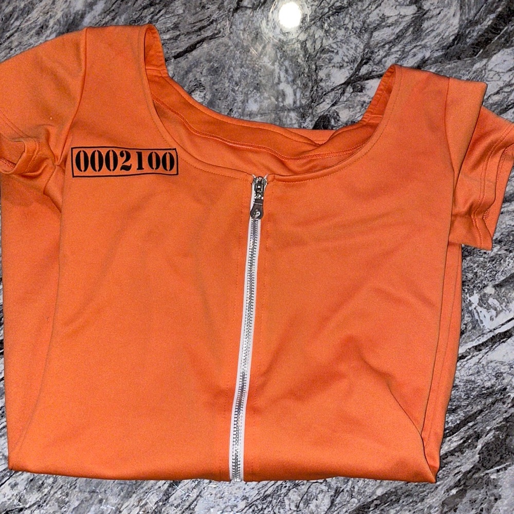Halloween Costume - Orange Prisoner Dress